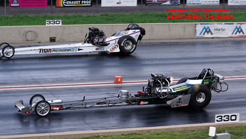 Jimi Young - 'Young Guns Racing' #380 NTF (near lane) vs 
Shawn Vanhorn -'Titan Engineering' #7354 NTF (far lane)
